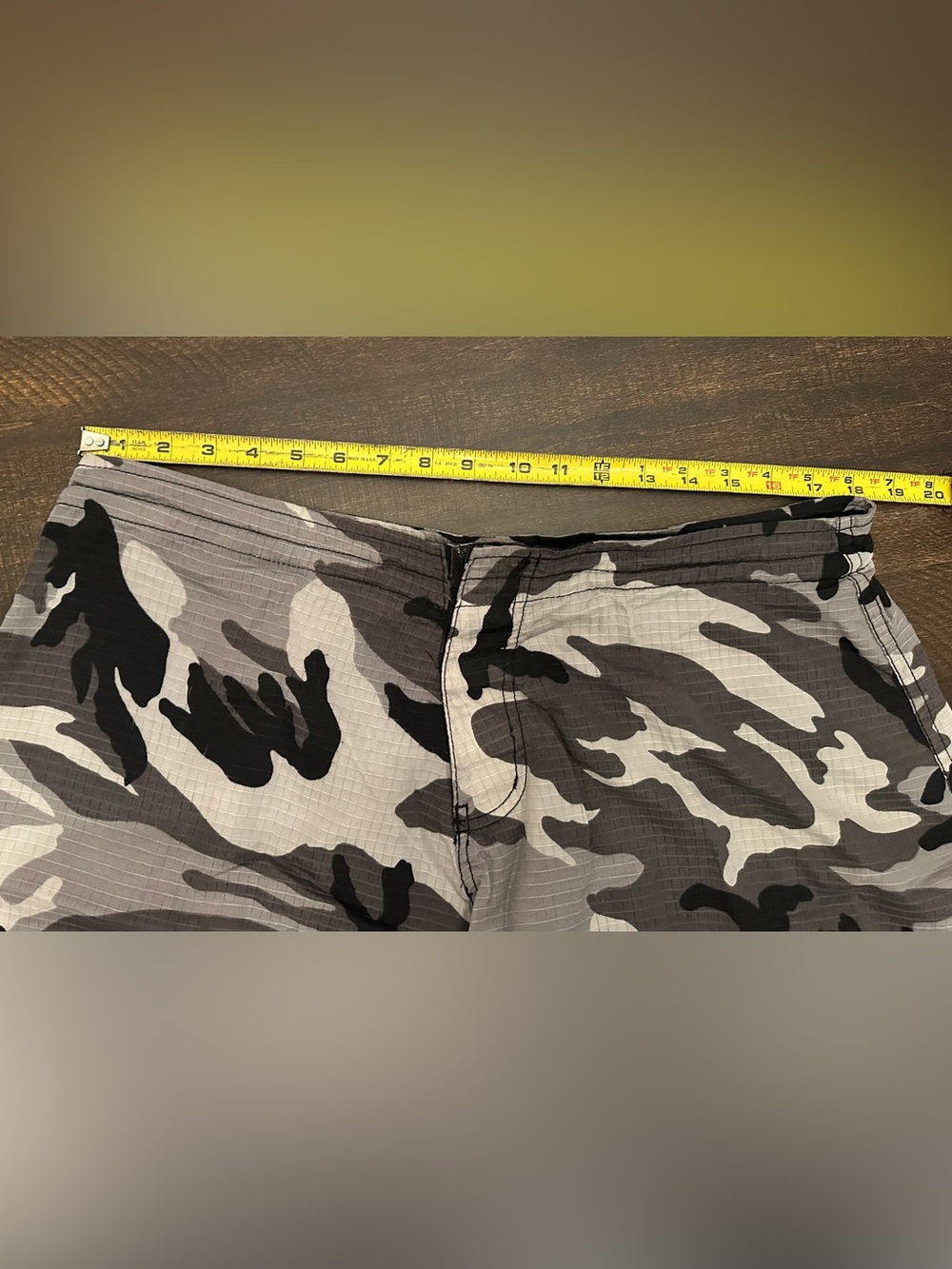 Tapout Men's MMA Fight Shorts Camo Black Gray White Red-Size 36 - Picture 6 of 11